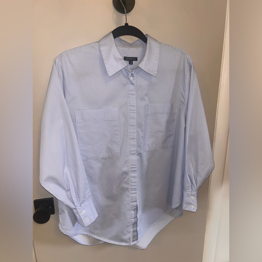 Dynamite Pale Blue Button-Down Shirt